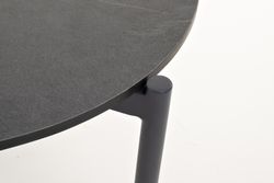 "Диего" журнальный стол из HPL 120х60 H45, цвет "серый гранит", каркас темно-серый (RAL7024) муар