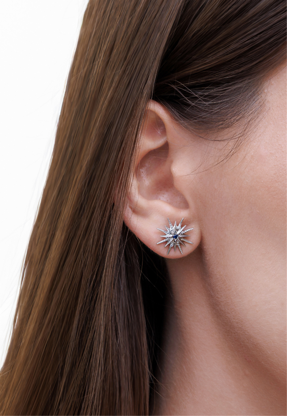 Серьги-пусеты «Большая звезда»