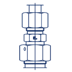 Соединение PNF DL15 М22х1.5 DS12 M20x1.5 (корпус)