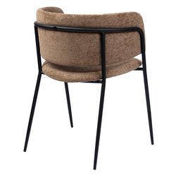 Стул Helning, мягкий шенилл, серо-коричневый