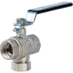 Кран шаровый с фильтром STOUT В-В 1/2" рычаг 25071