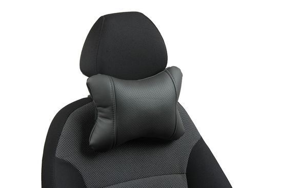 Автомобильная подушка "Косточка" под шею из экокожи