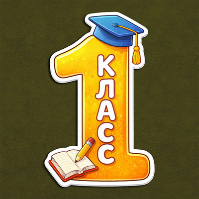 Цифра 1 цветная - декор для фотосессий