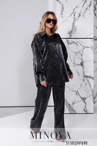 Костюм 698-черный Minova