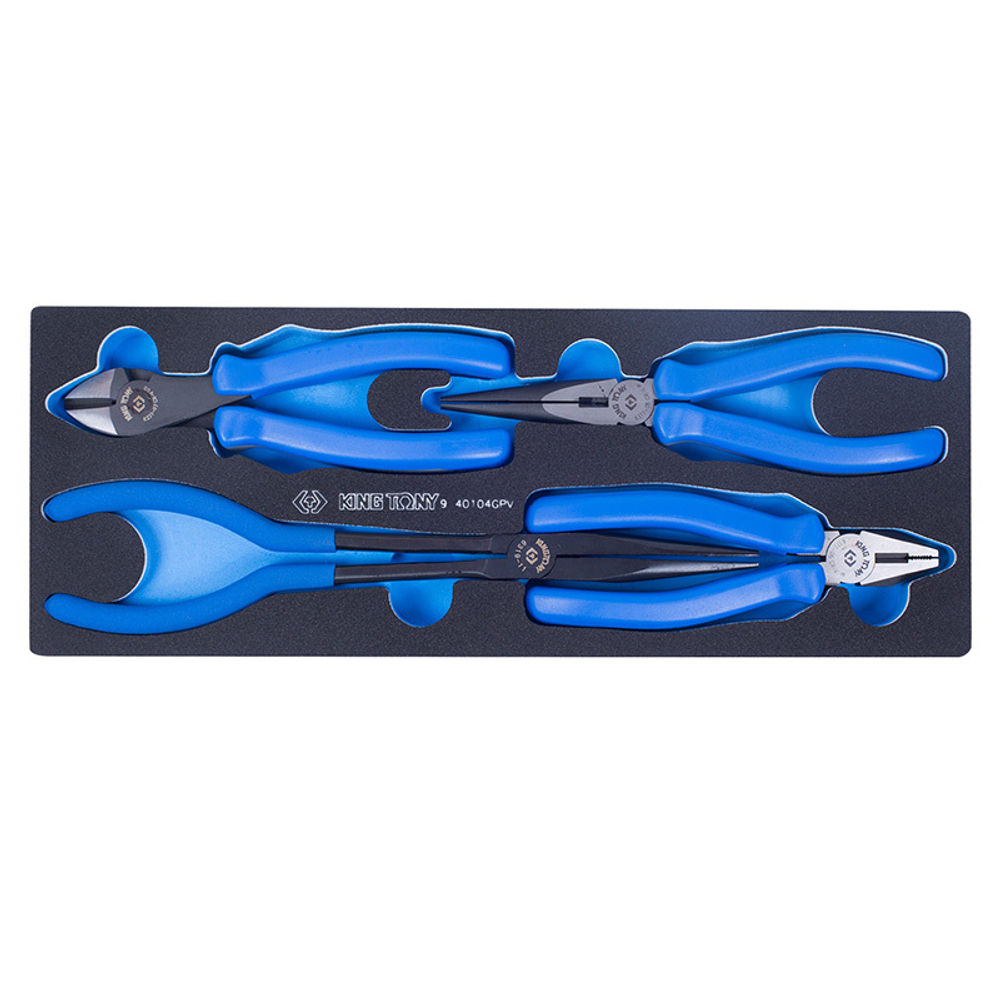 Набор пассатижей и бокорезов, ложемент, 4 предмета KING TONY 9-40104GPV