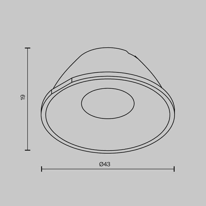 Линза Maytoni Technical Downlight для Alfa LED 36° LensCD43-36