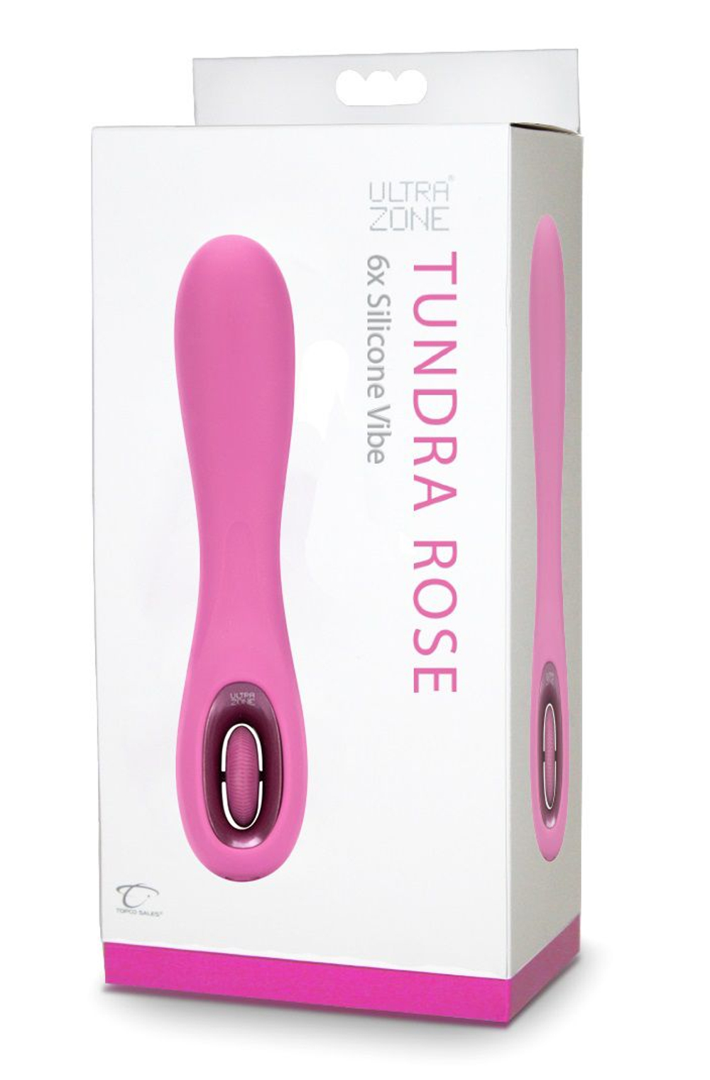 Розовый перезаряжаемый вибромассажер Tundra Rose 6x - 17,8 см. (Цвет: розовый)