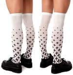 Белые гольфы с принтом (Цвет: белый)