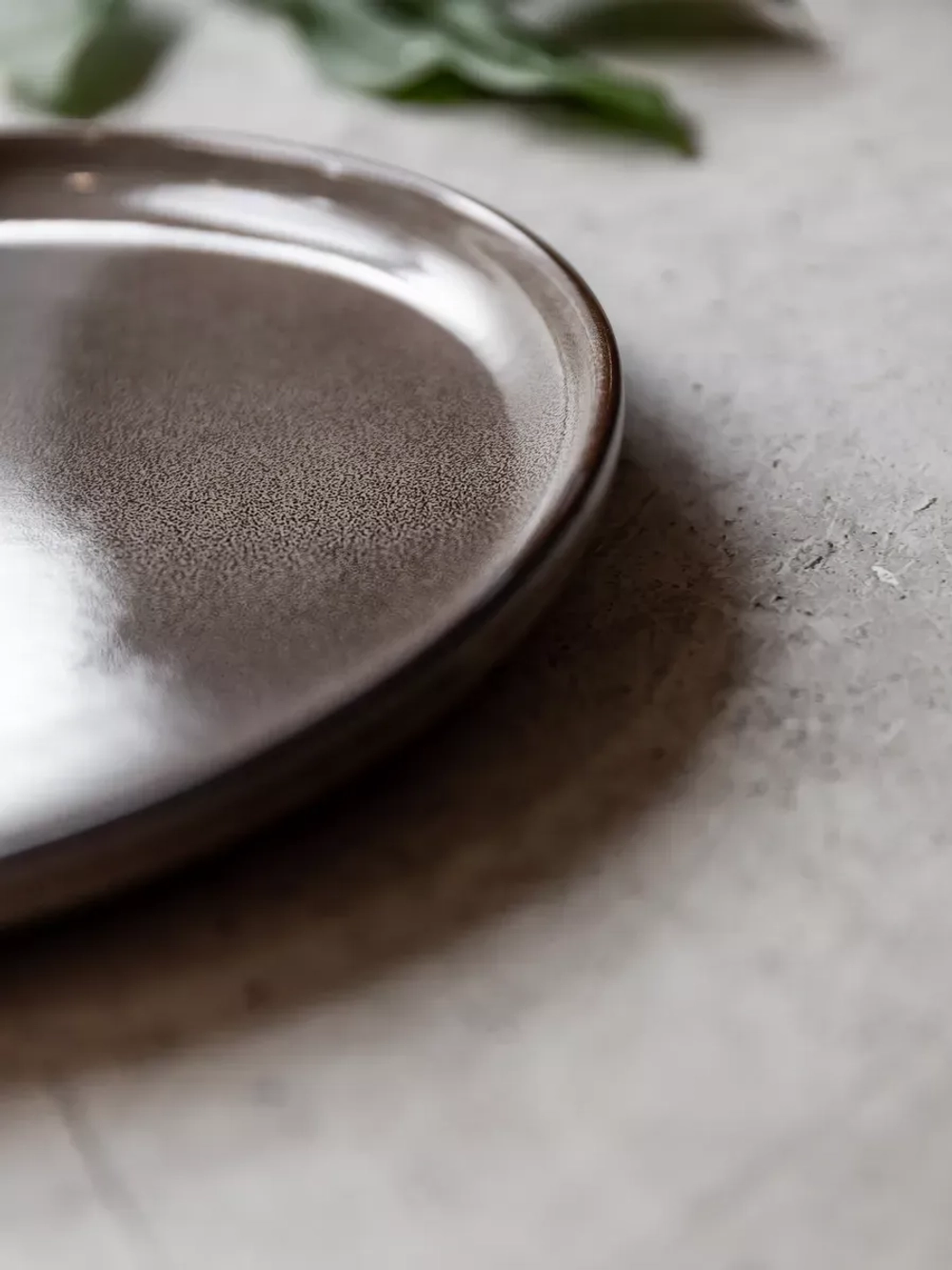 Набор тарелок десертных, 20 см, 2шт Серая