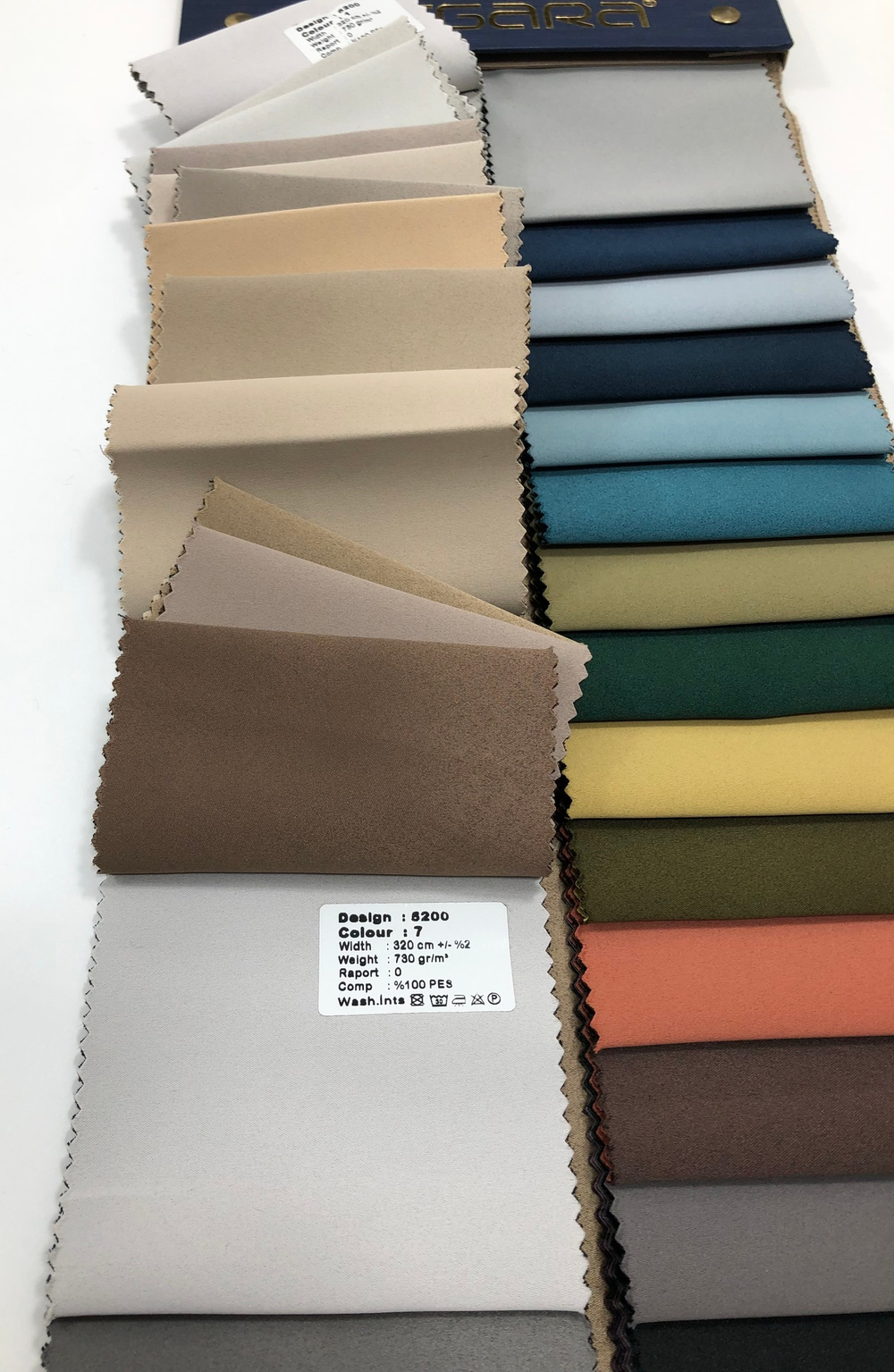 Портьерная ткань двусторонний dimout Megara арт. 5200 (высота 320 см, Турция)