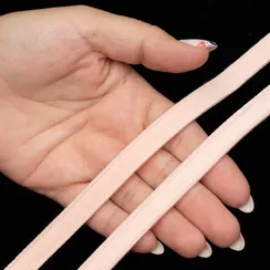 Ворсовая тесьма для корсетных пластин персик (цв. 81), Arta-F