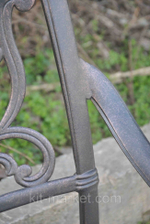 Обеденный садовый стол из литого алюминия Louis 214, бронзовый графит