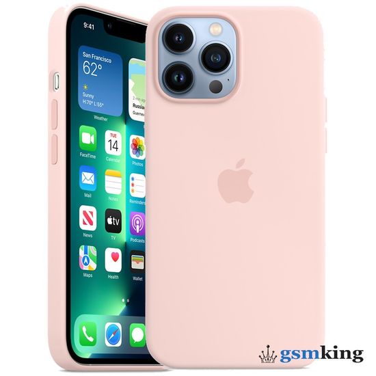 Apple Silicone Case with MagSafe iPhone 13 Pro Max Chalk Pink «Розовый мел» MM2R3ZE/A