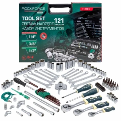 Набор инструментов 121пр. 1/4'', 1/2'',3/8''( 6гр.) RockFORCE LIGHT RF LIGHT-41212-5