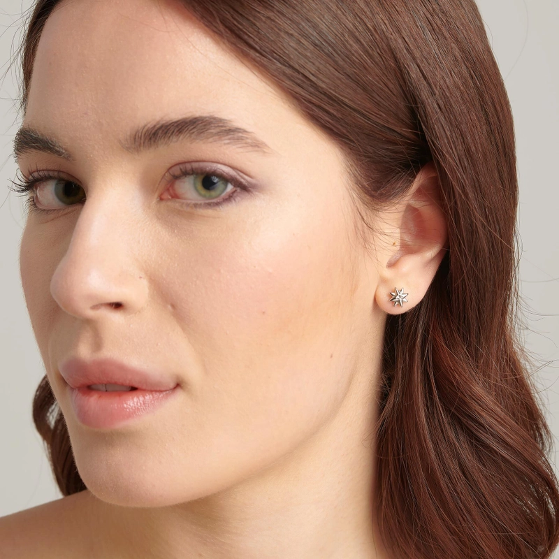 Серьги-пусеты Чакра – Звезды