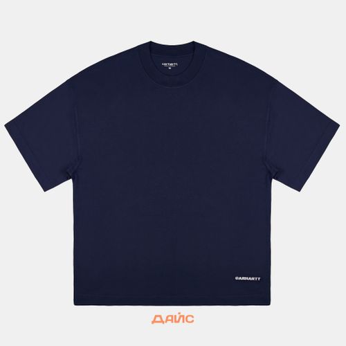 Футболка мужская Carhartt WIP Link Script артикул:I031373_blue - купить в магазине Дайс
