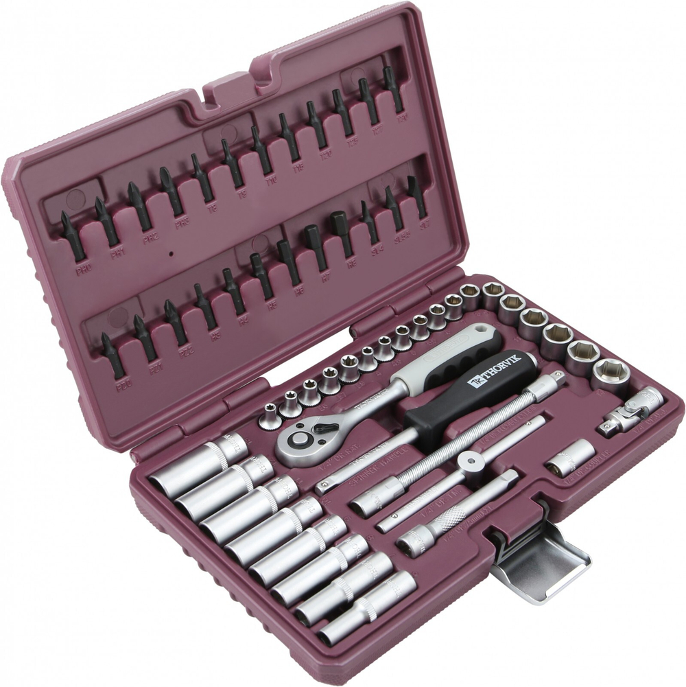Набор инструмента 1/4"DR, 57 предметов UTS0057