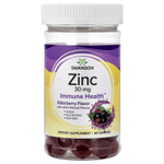 Swanson, жевательные таблетки с цинком, со вкусом бузины, 60 жевательных таблеток (15 мг в 1 жевательной таблетке)