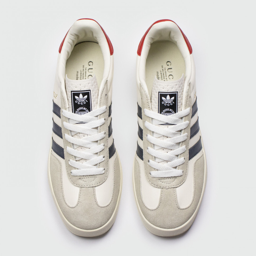 кроссовки Adidas Gazelle x Gucci White / Blue Str.