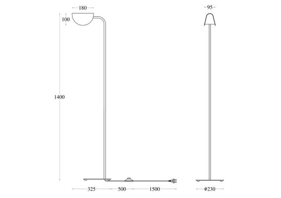 Торшер Maytoni Technical Mollis MOD126FL-01B