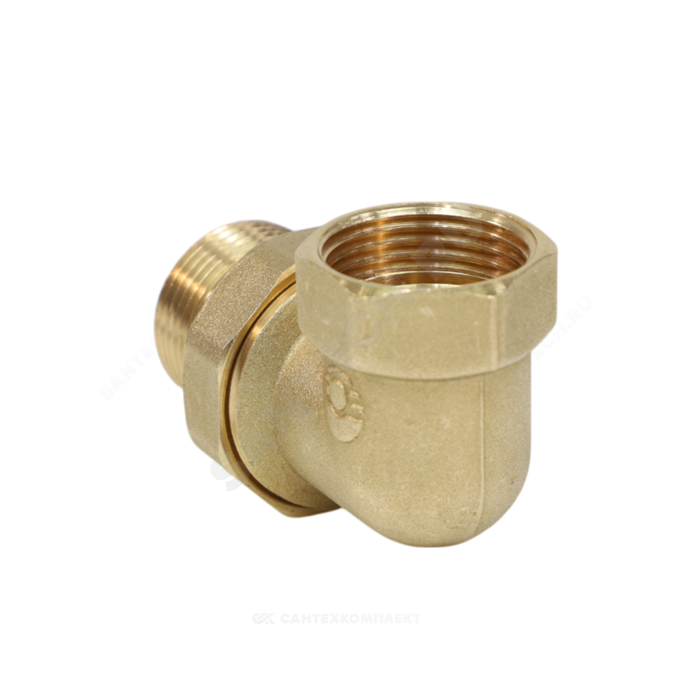 Соединитель латунь американка Ду 20 (3/4") угловой ВР/НР VALFEX VF.098.L.034