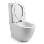 Унитаз-моноблок безободковый WAVE ZEN Tornado3.0, гор,ниж,2-кн.арм,сид.дюро,м/л,быстр,БЕЛЫЙ глянец