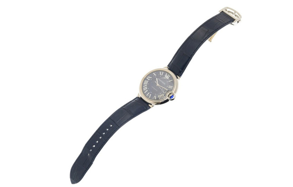 CARTIER Blue Balloon Collection Automatic Mechanical Movement Men"s Watches Watch 42mm Blue Dial