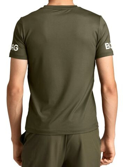Футболка для мальчика теннисная Björn Borg Tee Jr - ivy green