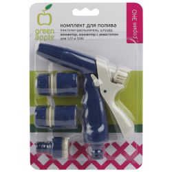 GAKP01-94 GREEN APPLE ЕСО Комплект для полива (пистолет-распылитель, штуцер, коннектор, коннектор с