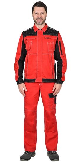 Куртка "Сириус-Престиж" (красный/черный)