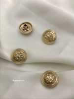 Шляпка под установочные кнопки золото герб