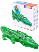 Надувная игрушка-наездник Intex Крокодил 58562, зеленый