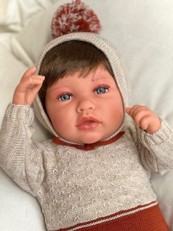 Кукла Реборн Marina and Pau 45cм Luka мягконабивная (M3036)