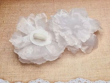 Большие школьные банты из множества лепестков и лучей из бусинок, на резинке, 2 шт.