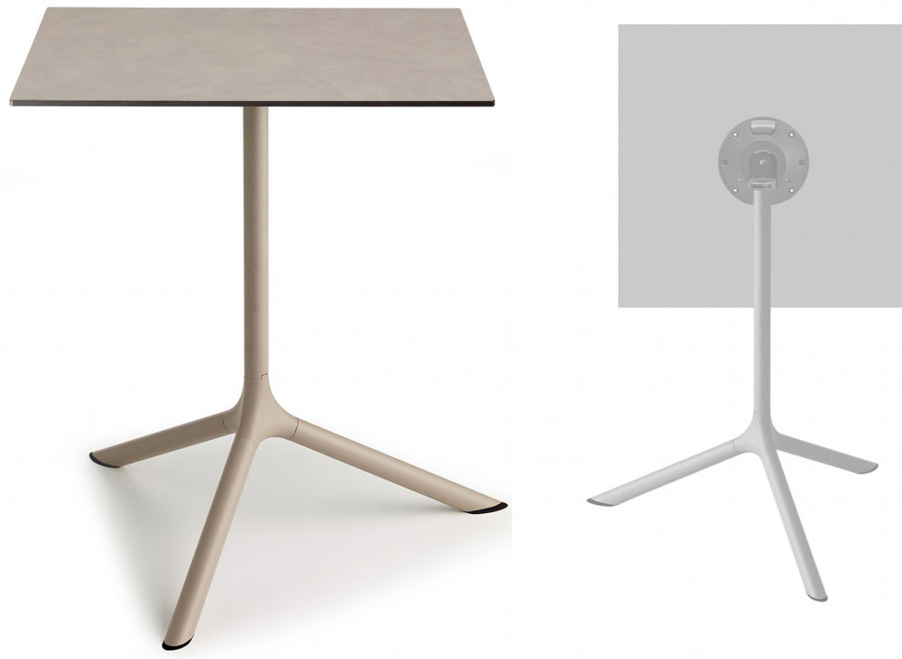 Стол ламинированный обеденный складной Scab Design Tripe Maxi Folding, тортора, тортора шпатель