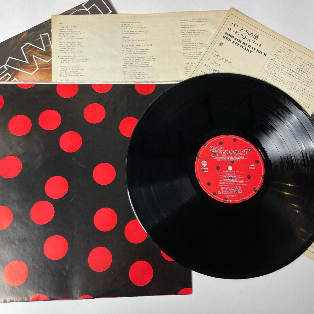 Винтажная виниловая пластинка LP Rod Stewart Foolish Behaviour (Japan 1980) (No Obi)