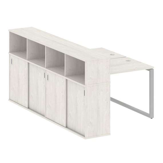 Метал Систем Рабочая станция с шкафом-купе на О-образном м/к БО.РС-СШК-4.1 Т