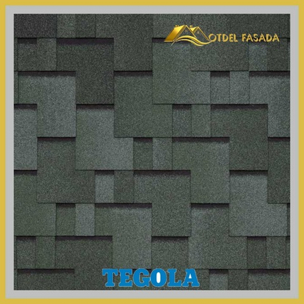 Гибкая черепица TEGOLA LAZIO Verde 474 2.86м2