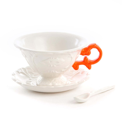 Чайная чашка с блюдцем Seletti I-Wares Orange (180 мл)