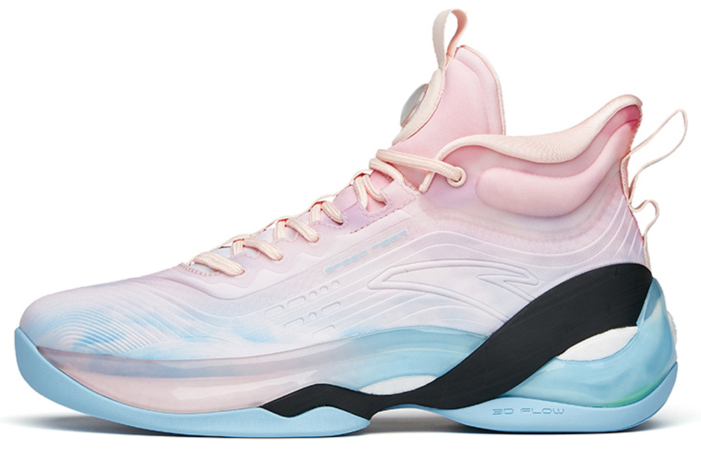 Anta Anta KT7 Thompson nitrogen technology la non-slip wear-resistant high-top basketball shoes pink blue