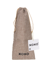 Мешочек XOXO, текстиль, коричневый, 34*14,5 см