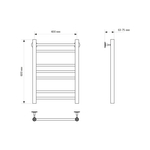 Полотенцесушитель MIXLINE VEGA  60х40 г2 (1/2'' ВР, 7 перекладин) водяной