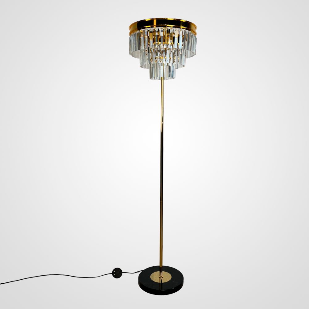 Торшер RH 1920S Odeon Clear Glass Floor Lamp GOLD