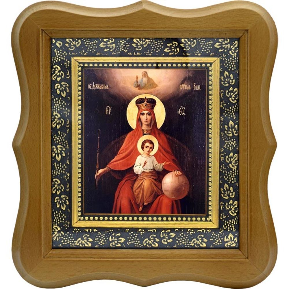 Державная икона Божией Матери на холсте.