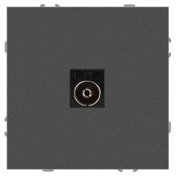 Розетка ЭРА Galaxy 15-3101-06 TV одиночная IP20 графит | Эра Galaxy