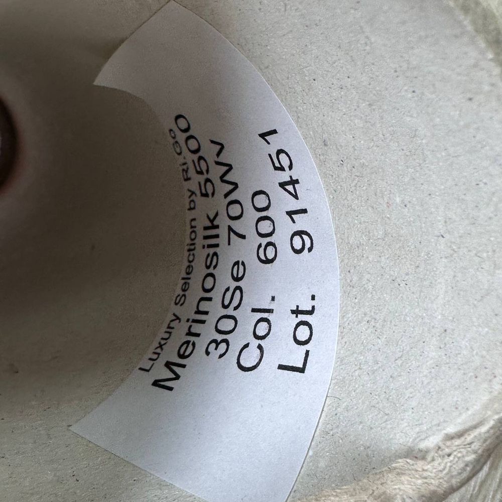 MERINISILK - Ri. Go.; 70% меринос, 30% шелк; 550м/100гр; col.600, цвет: белый, молочный