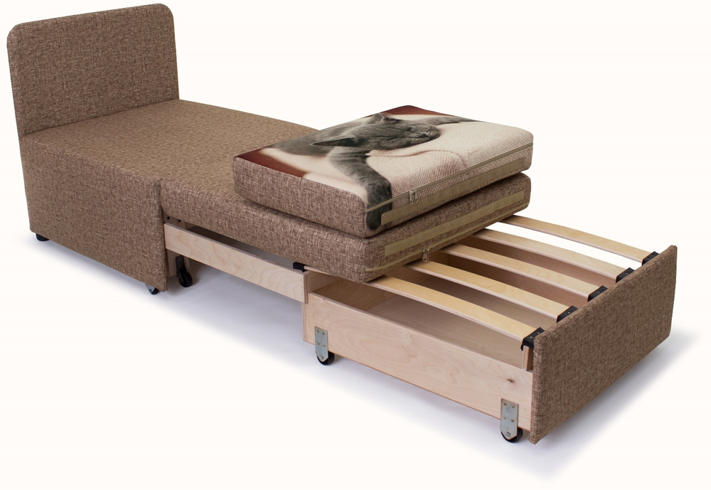 Кресло-кровать "Миник" Rich Brown (коричневый), купон "кот спит"