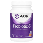 Advanced Orthomolecular Research AOR, Probiotic-3, пробиотики, 90 капсул