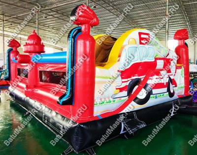 Надувной батут "Пожарная площадка" 6 4 2.8 м