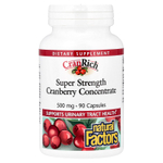 Natural Factors, CranRich®, концентрат клюквы, суперсила, 500 мг, 90 капсул